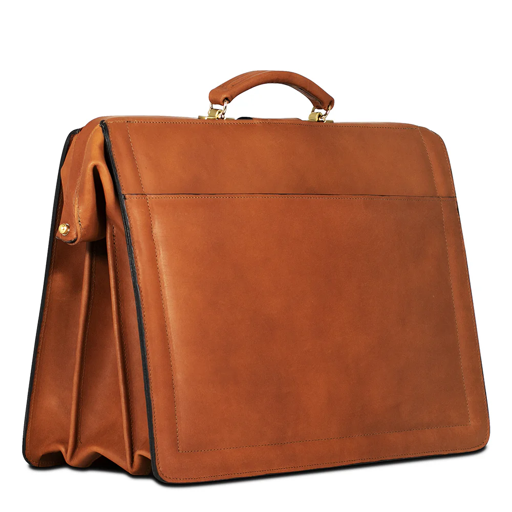 Belting Leather Classic Combination Lock Briefbag #9005 - Image 5