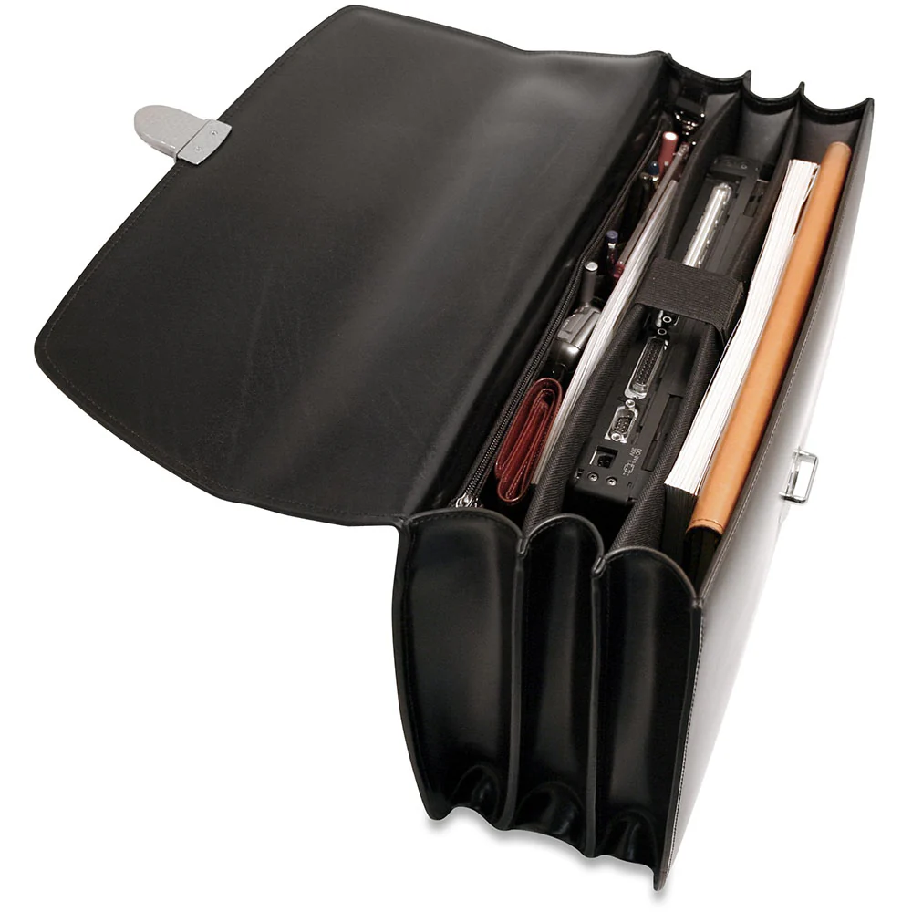 Elements Executive Leather Briefcase #4403 - Image 4