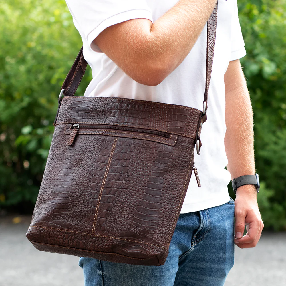 Hornback Croco Crossbody Bag #HB312 - Image 9