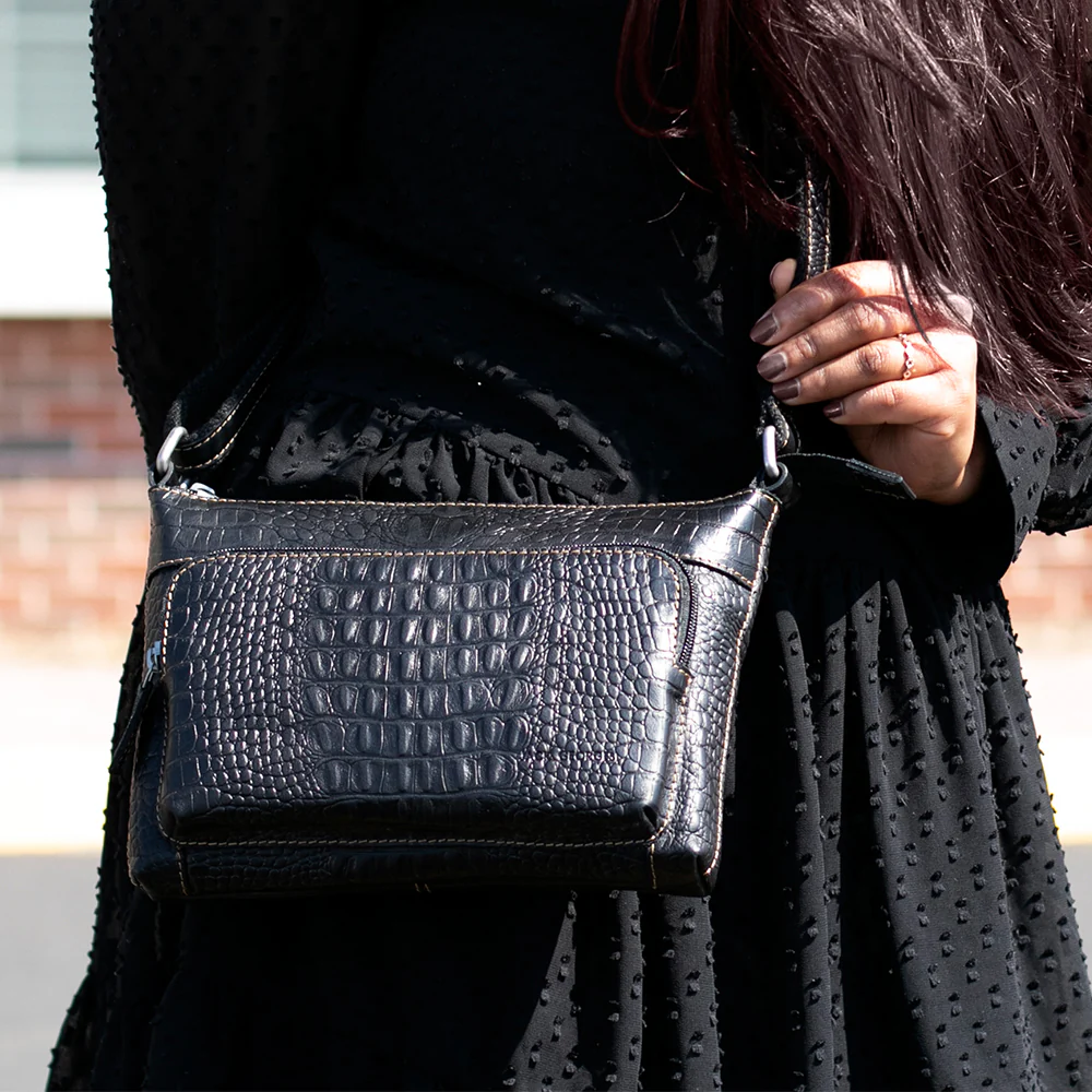 Hornback Croco Mini City Crossbody #HB810 - Image 10