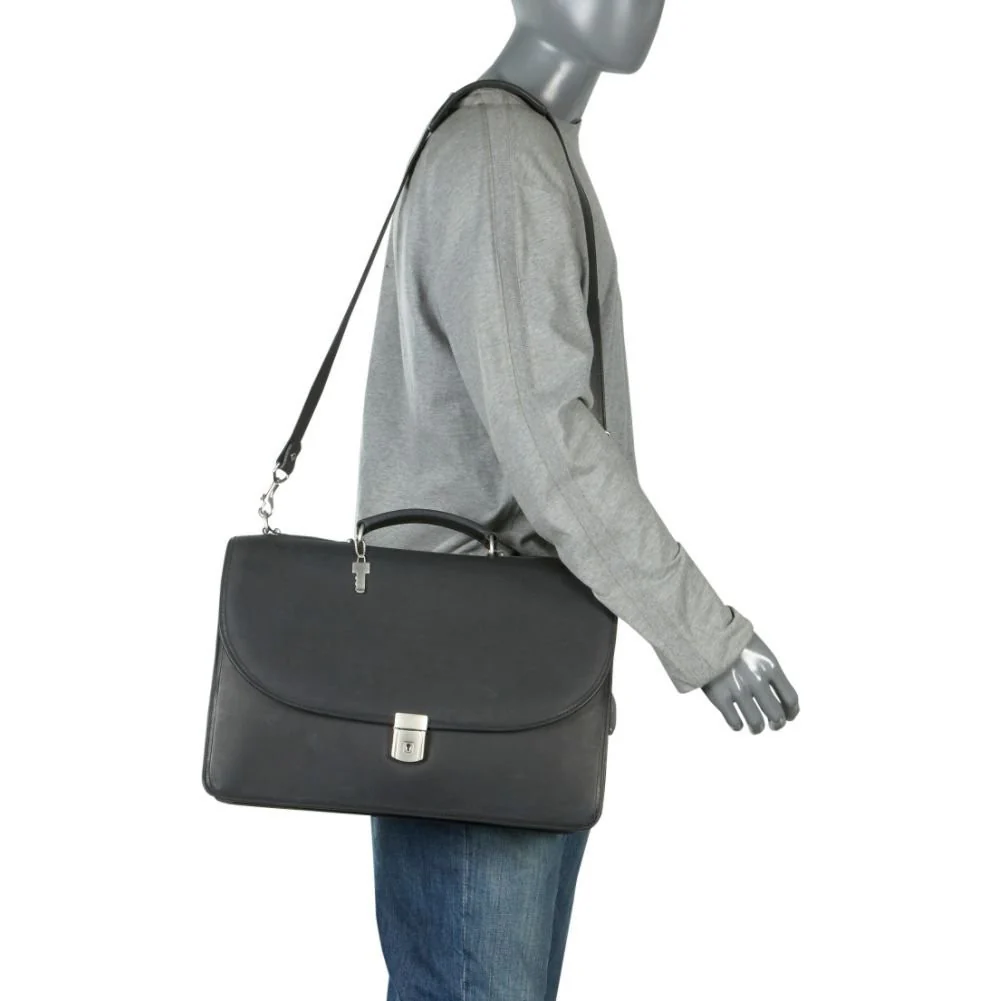 Platinum Special Edition Executive Leather Briefcase #8415 - Image 5