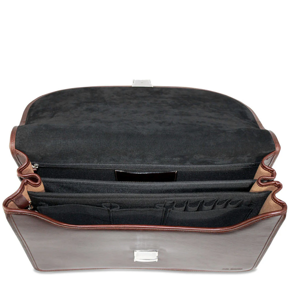 Platinum Special Edition Classic Leather Briefcase #8417 - Image 3