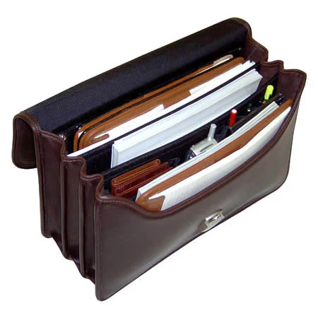Platinum Special Edition Classic Leather Briefcase #8417 - Image 4