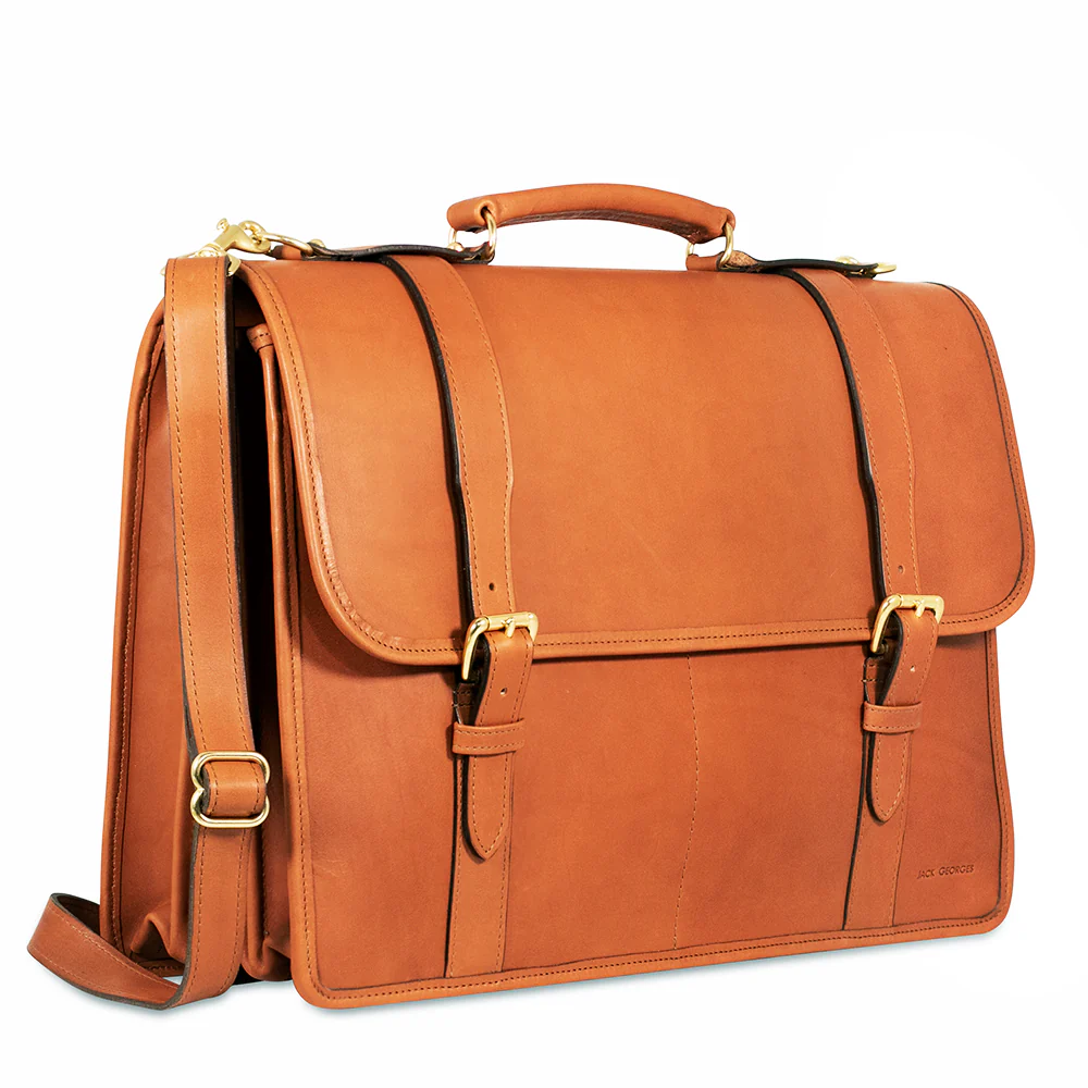 University Executive Leather Briefcase #2499 - Image 6