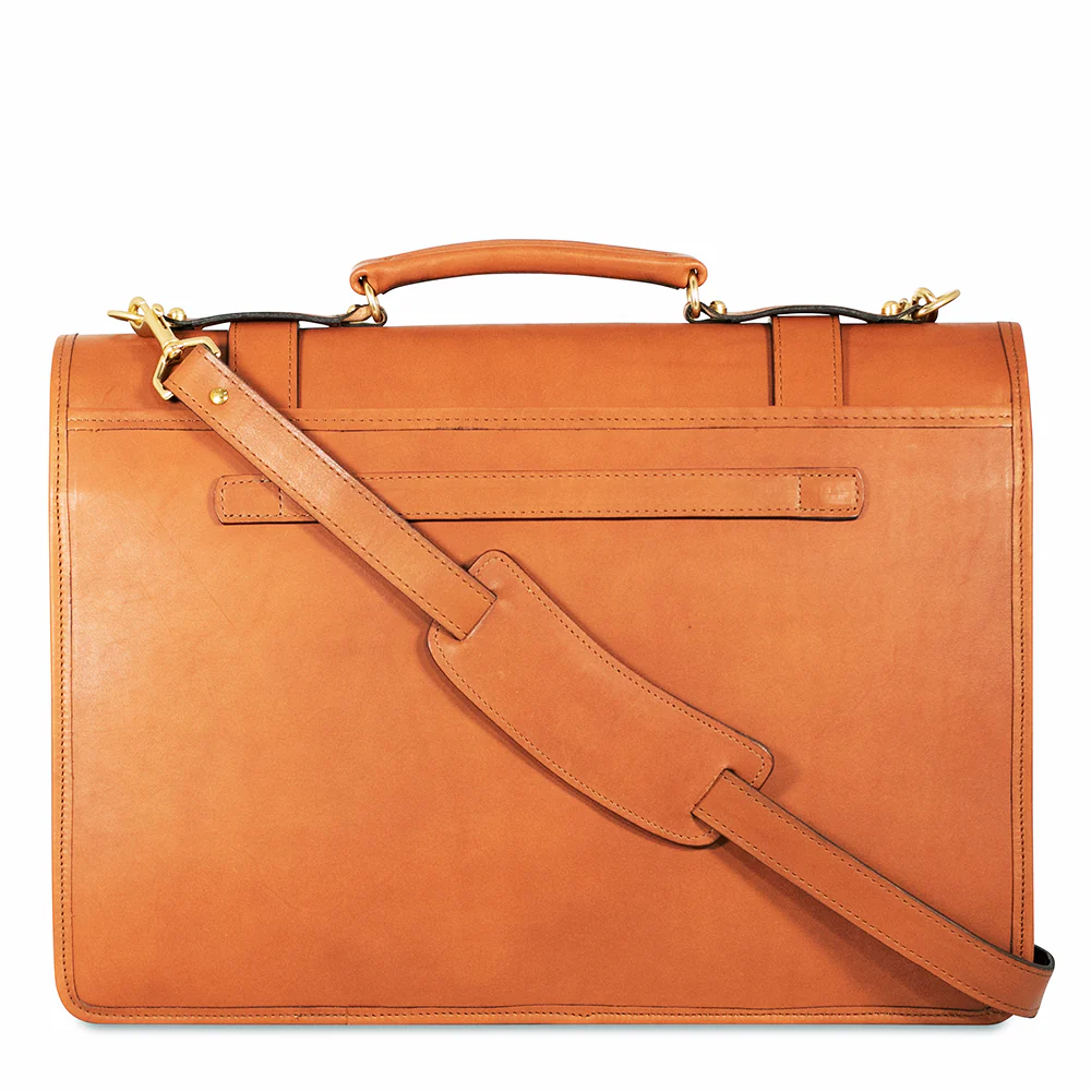 University Executive Leather Briefcase #2499 - Image 9