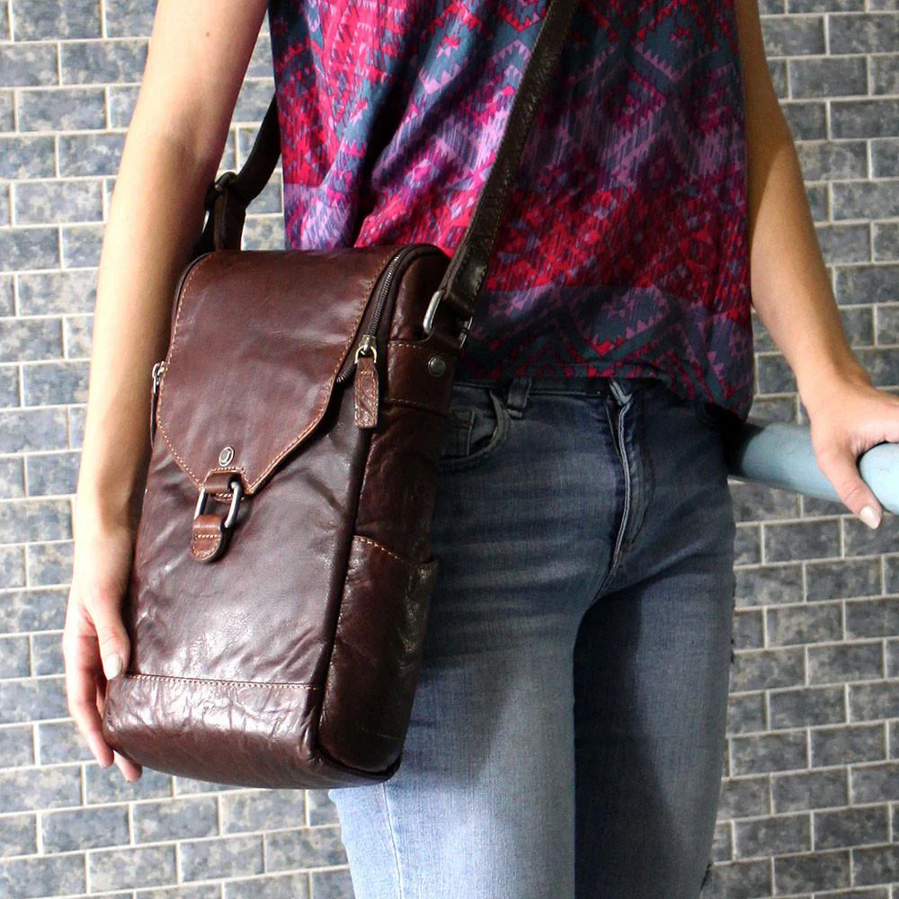 Crossbody Messenger & Wine Bag #7513 - Image 18