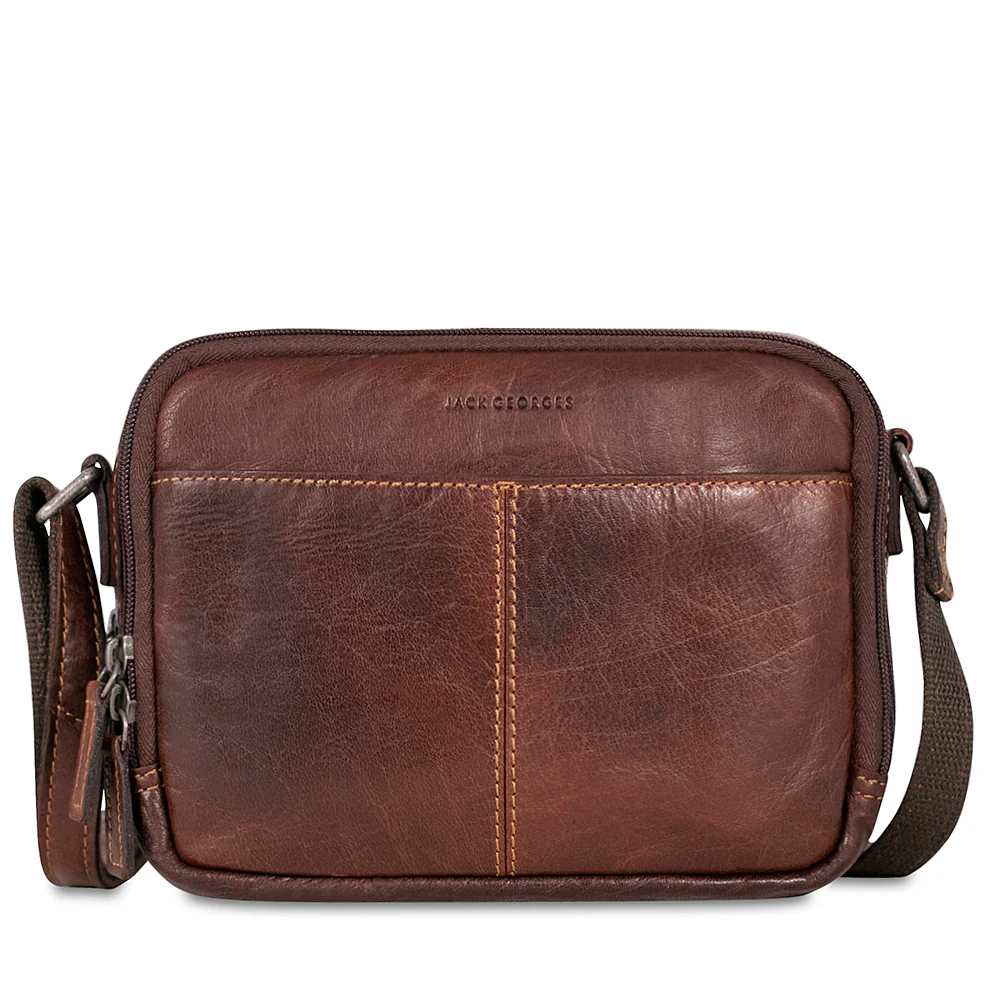 Double Zippered Crossbody Bag #7195 - Image 3