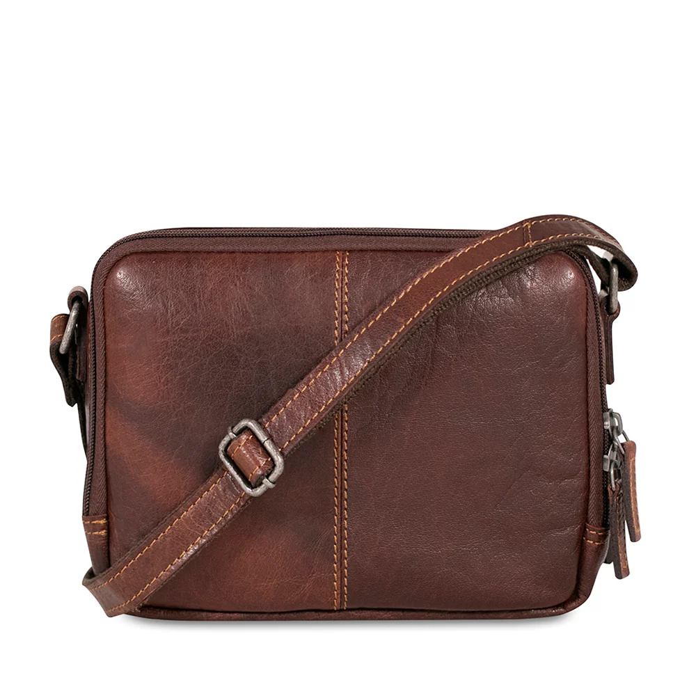 Double Zippered Crossbody Bag #7195 - Image 6