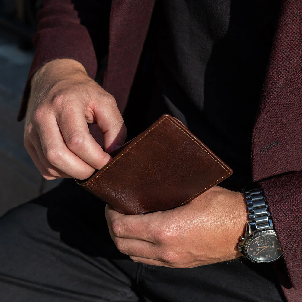 Bifold Wallet with ID Flap #7302 - Image 9