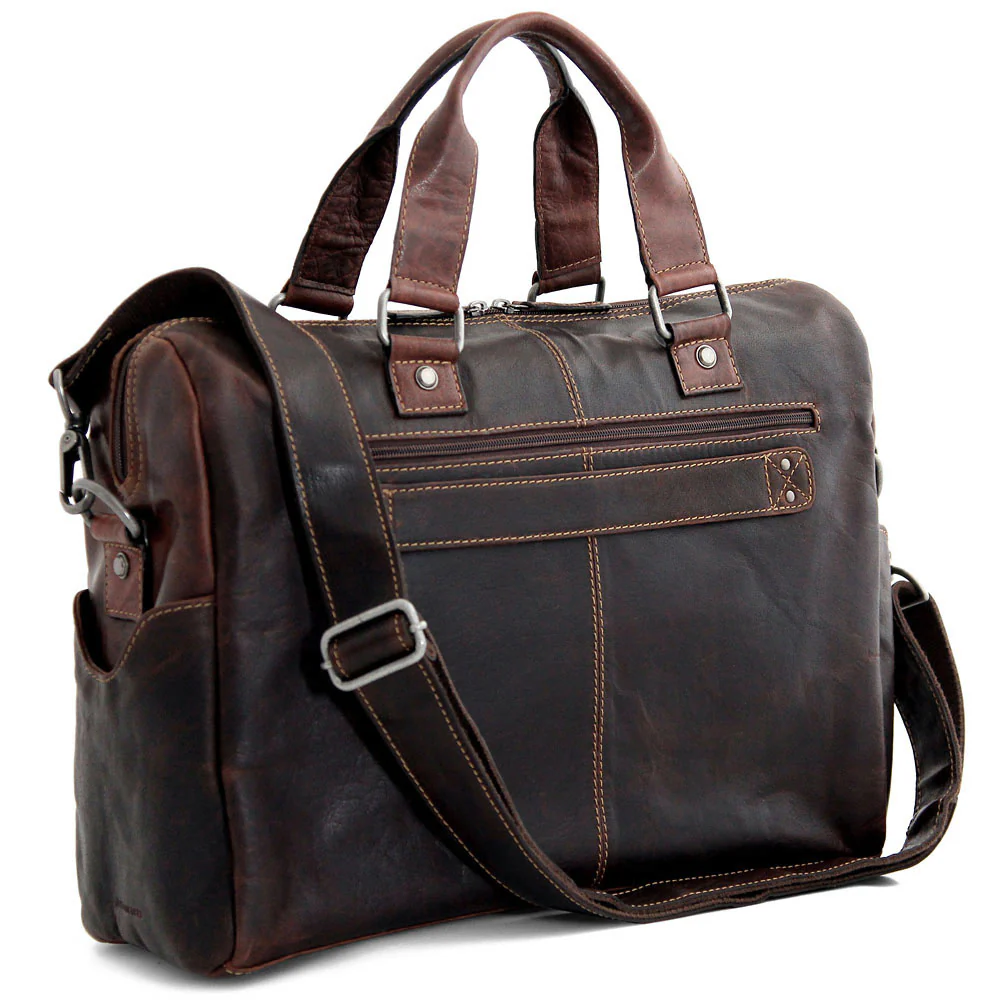 Zippered Briefcase with Front Flap Pocket #7316 - Image 6