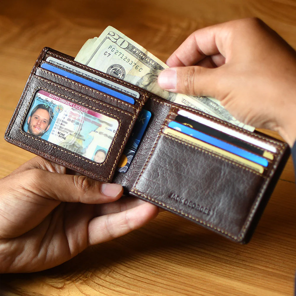 Bifold Wallet with Gusseted Currency Pocket #7731 - Image 8