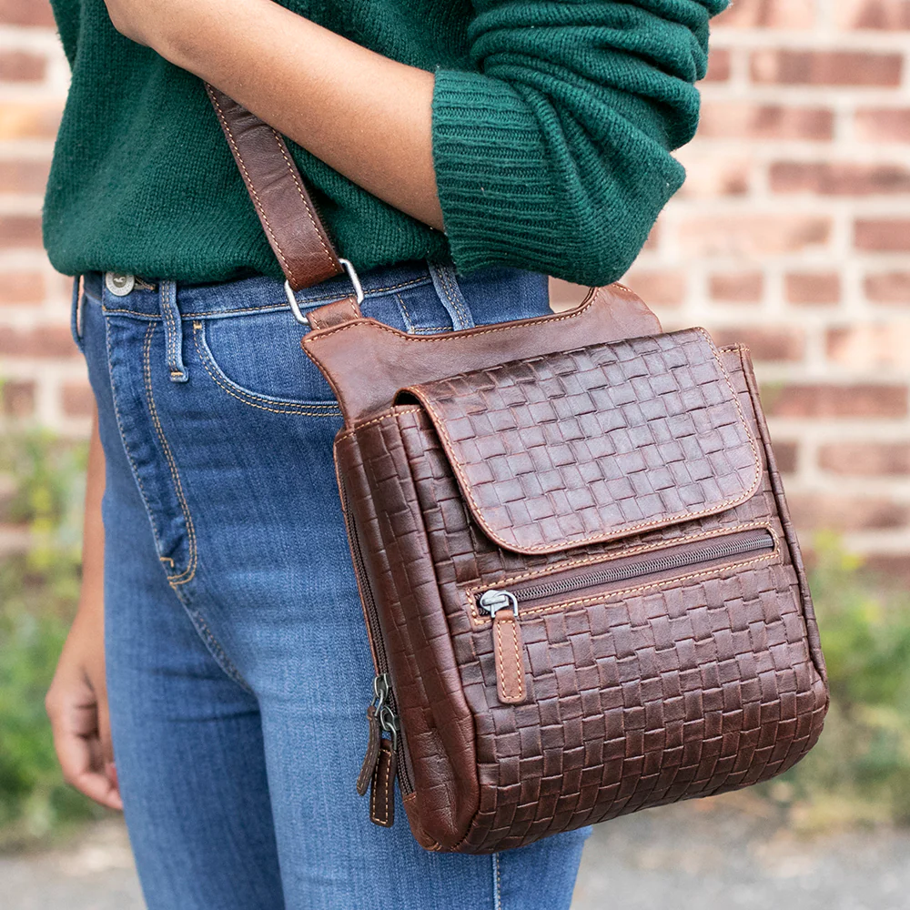 Woven Slim Crossbody Bag #WF831 - Image 7