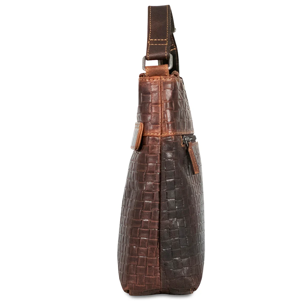 Woven Zippered Crossbody Hobo Bag #WF832 - Image 4